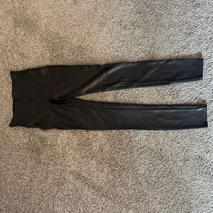 Spanx Black Faux Leather Leggings